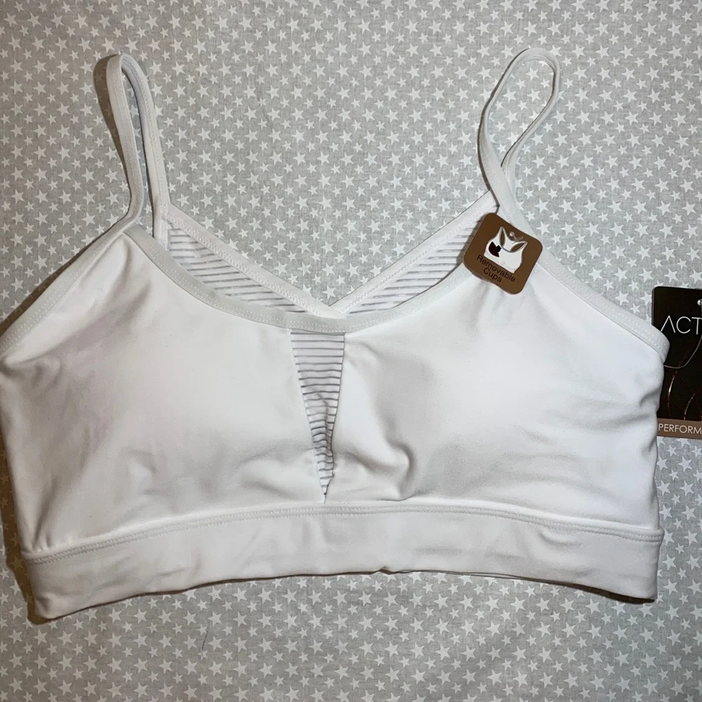New! Activ8 white Sports bra - Picture 2 of 5